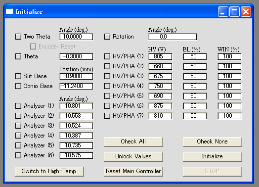 initialize panel