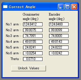 Correct Angle Control Panel
