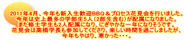 2011N4ANV}BBQvZXԌs܂B N͎jő̊w5li2܂ށjzɂȂ܂B ܂Cmw2lzɂȂAɂ₩ȈNɂȂ肻łB Ԍ͍wQĂAyԂ߂܂A N͂AEEEB